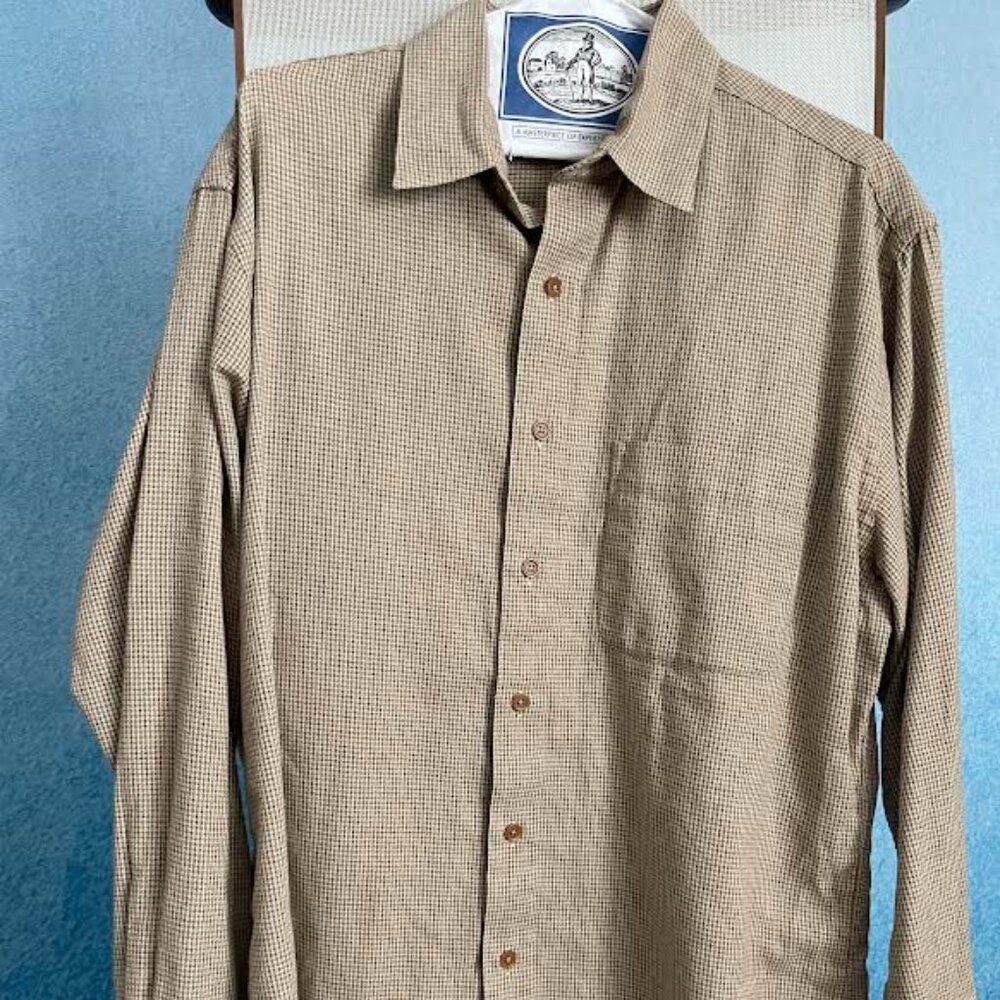 111 State Mens Long Sleeve Medium checkered button down